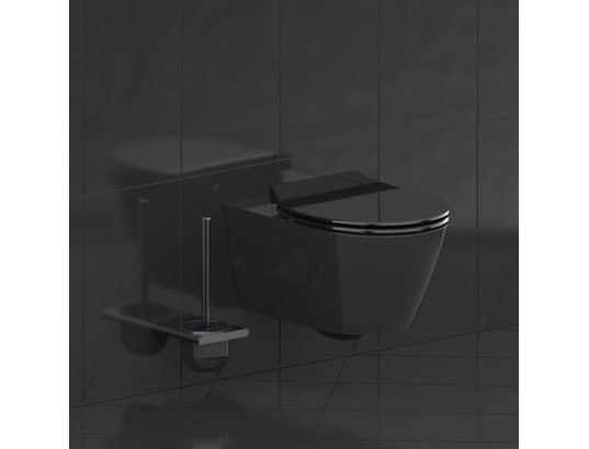 SCHUTTE - Schütte siège de toilette slim black duroplast