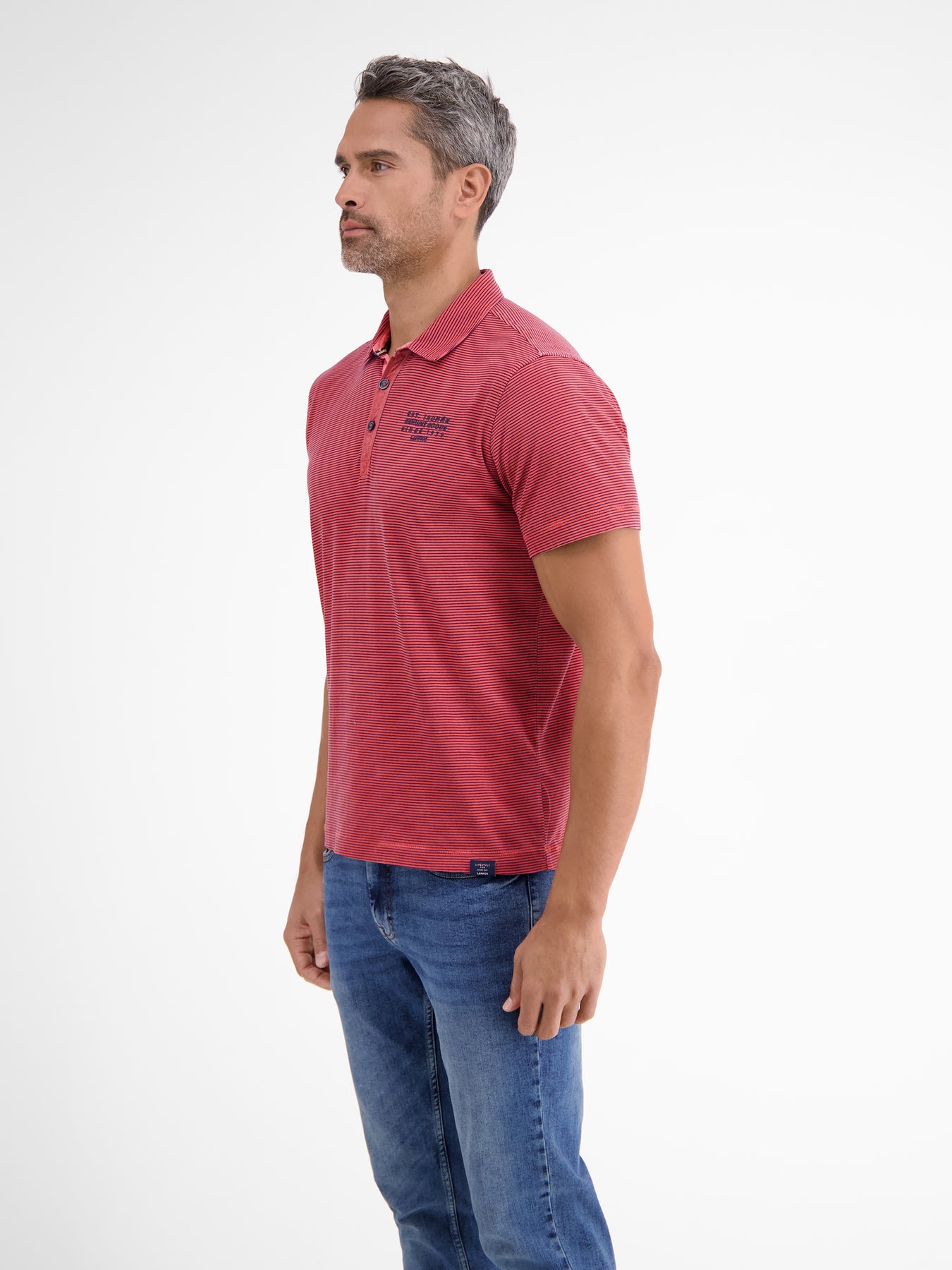 Poloshirt in Finelineroptik