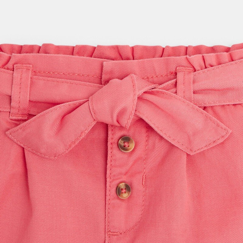 Short chino à ceinture rose bébé fille Rose