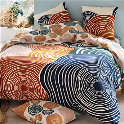 Linge de lit motif spirales - BECQUET CRÉATION