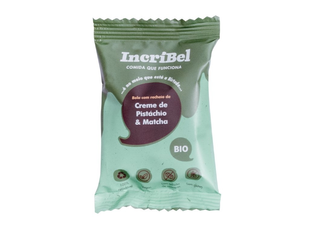 BOLA ENERGÉTICA BIO INCRÍBEL PISTÁCIO E MATCHA 30 G