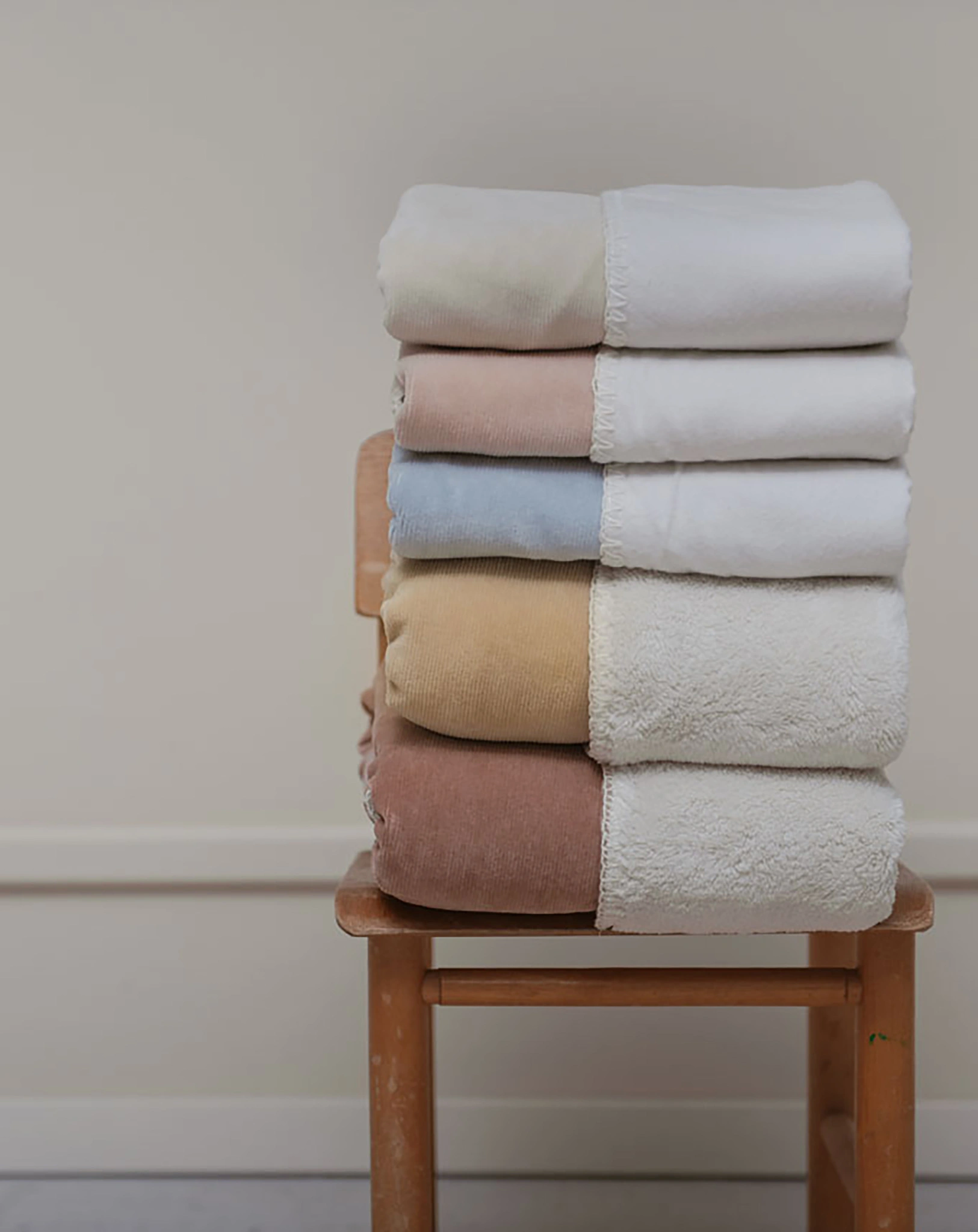 Flanell-Babydecke ODDI (75x100) in rosa salt
