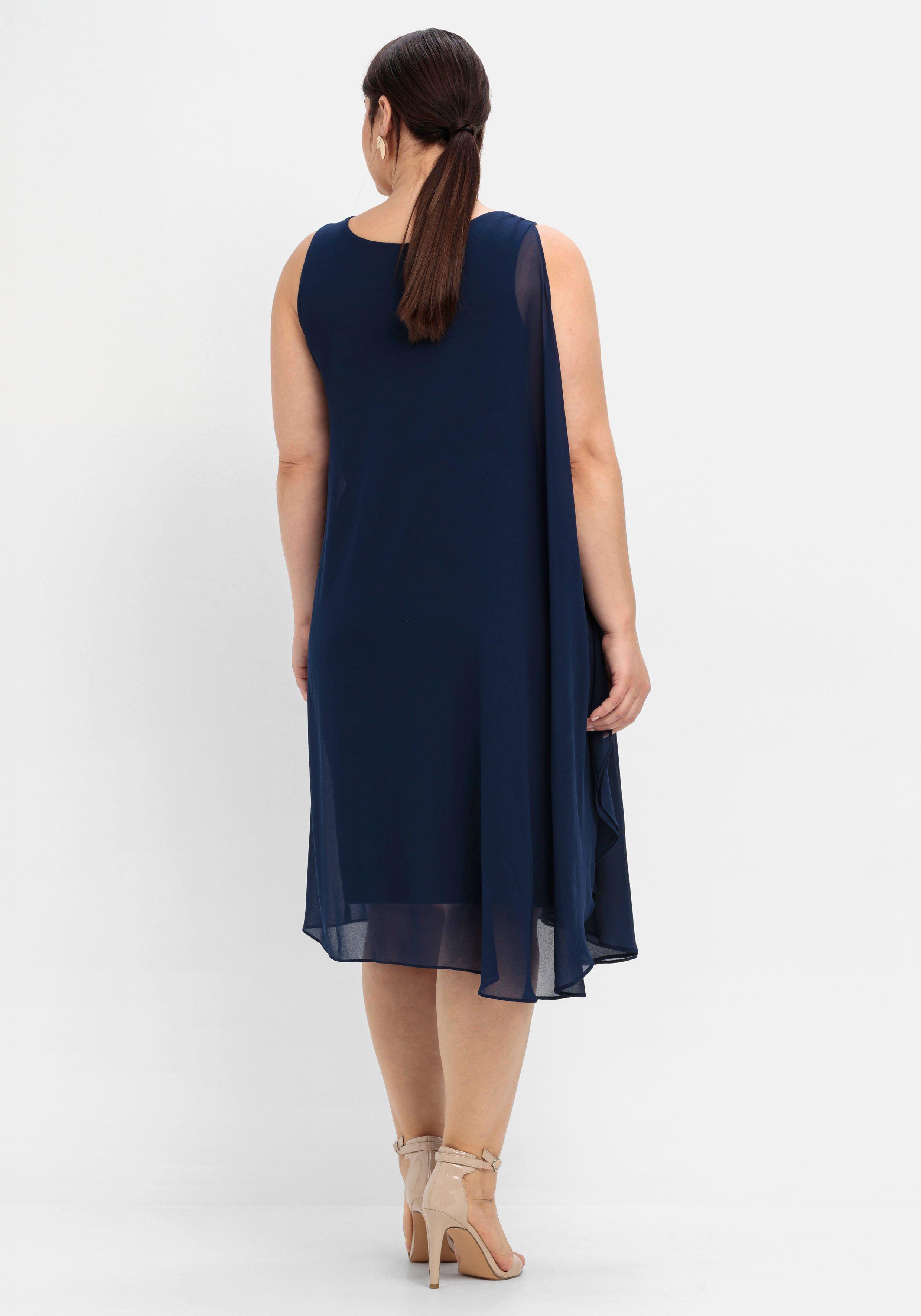 Cocktailkleid aus Chiffon, in A-Linie