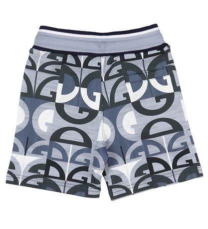 Dolce & Gabbana Sweatshorts - Grau/Blau m. Logos