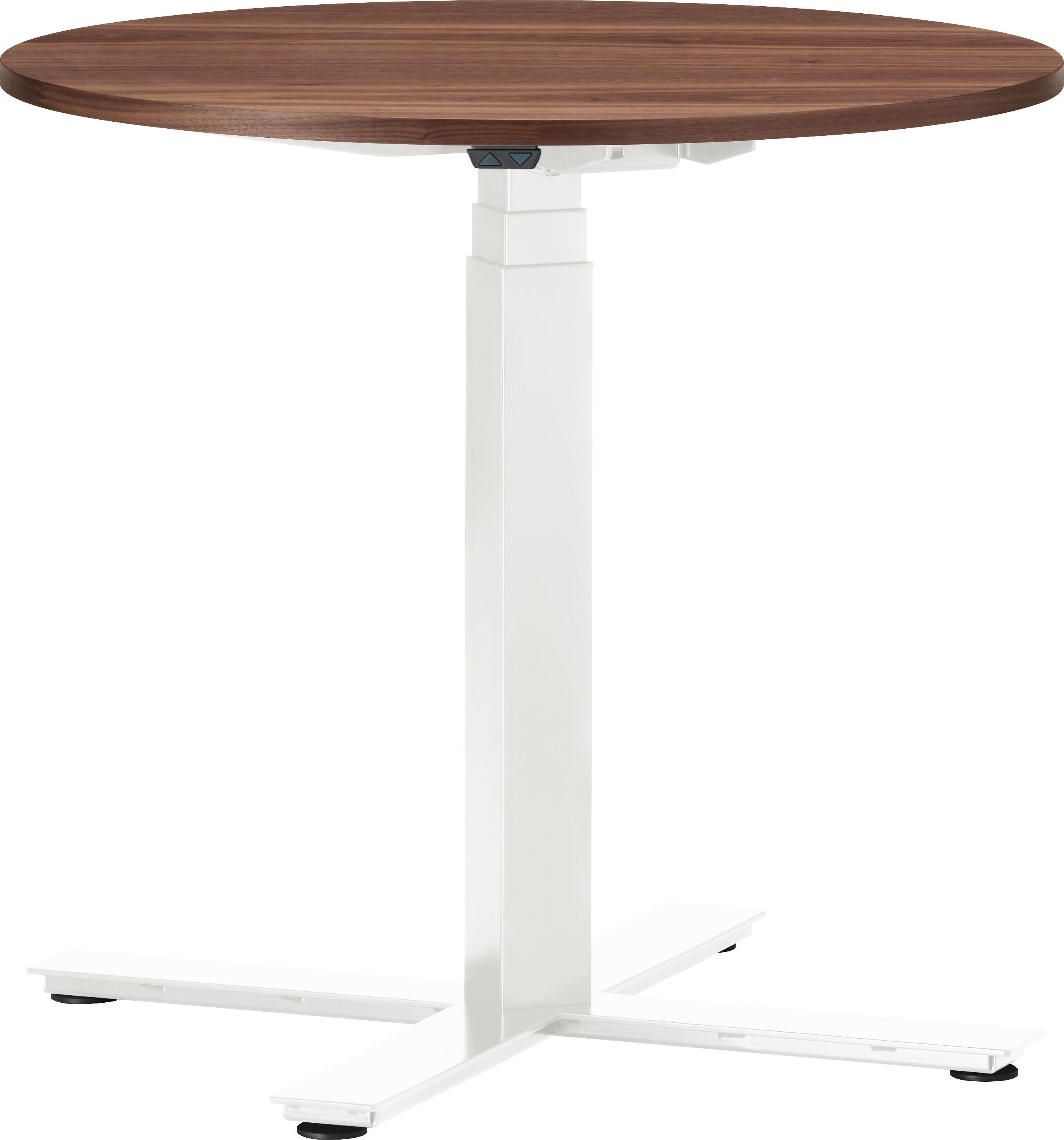 FLEXCUBE Besprechungstisch höhenverstellbar - Nussbaum / H: 62.5 cm