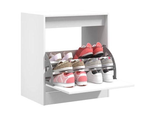 VIDAXL - Armoire à chaussures blanc 60x42x69 cm bois d'ingénierie