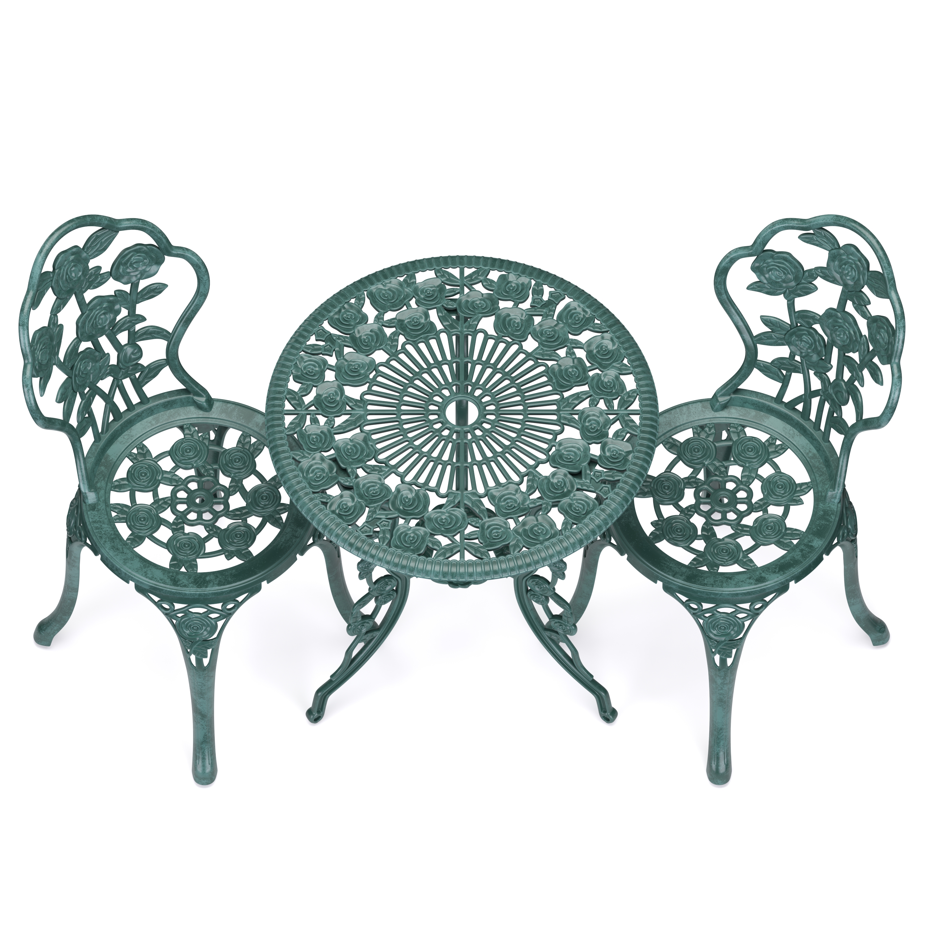 Bistroset CLEMATIS 3-teilig grün