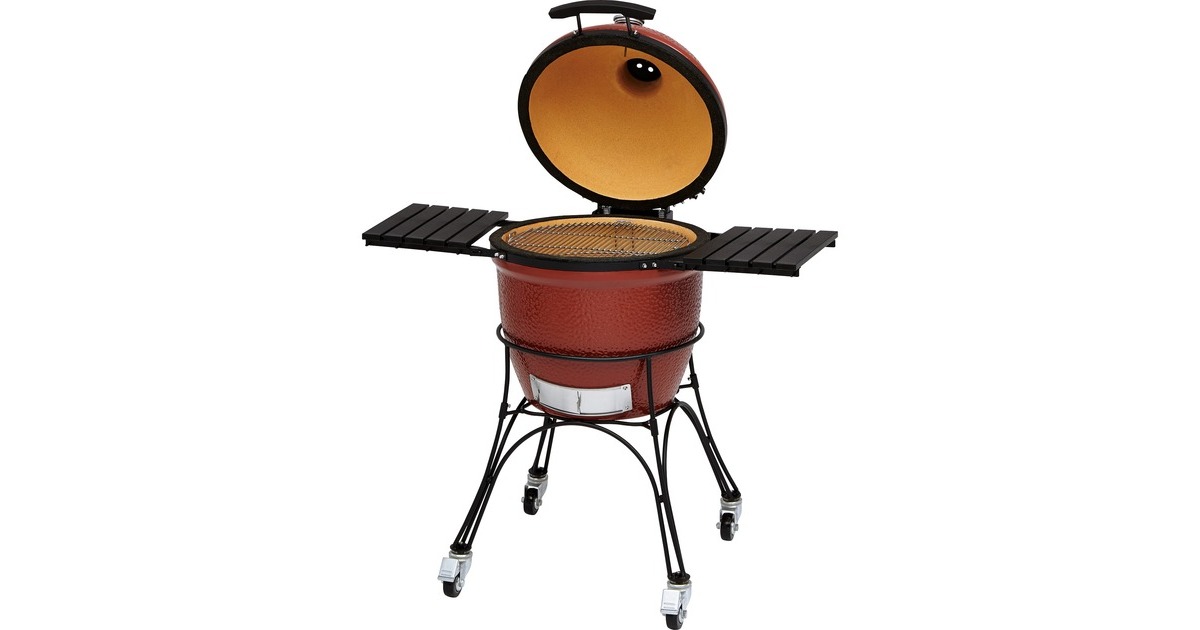 Kamado JoeClassic houtskoolbarbecue  (Rood/zwart, Ø 46 cm)