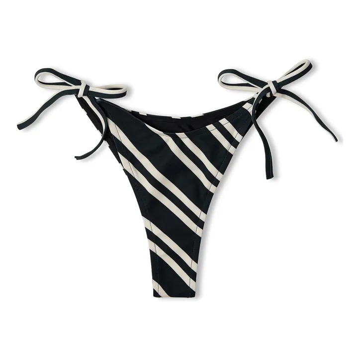 Zulu & Zephyr Bas de Maillot Rayé Noué | Noir