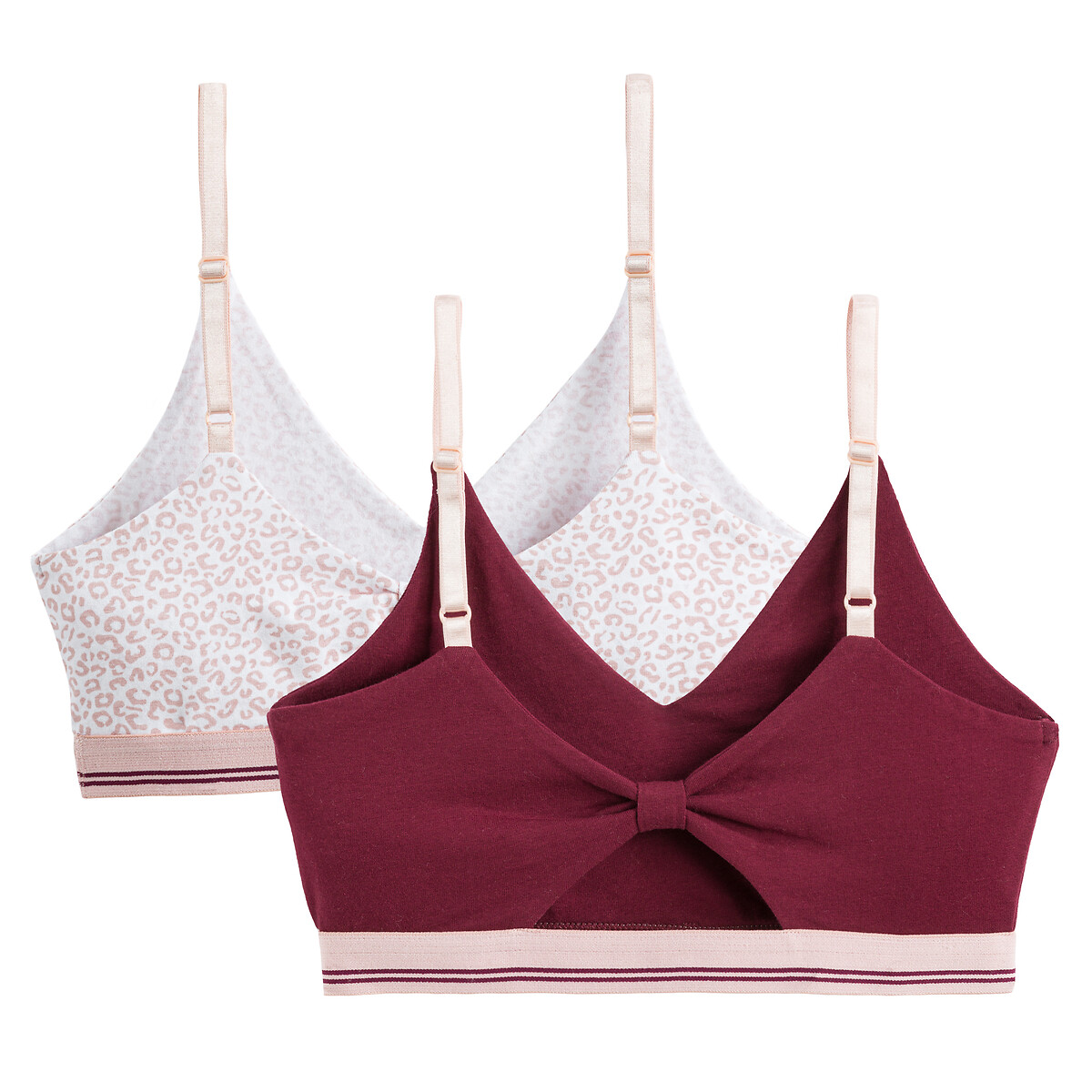 COLEÇÃO LA REDOUTE<br>Conjunto de 2 bustiês com alças finas