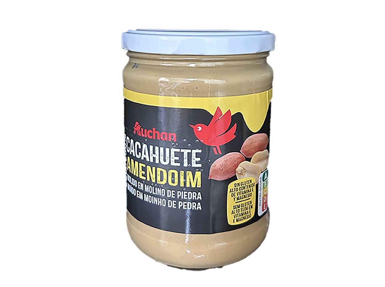 MANTEIGA AMENDOIM AUCHAN 100% & CREMOSA 500G