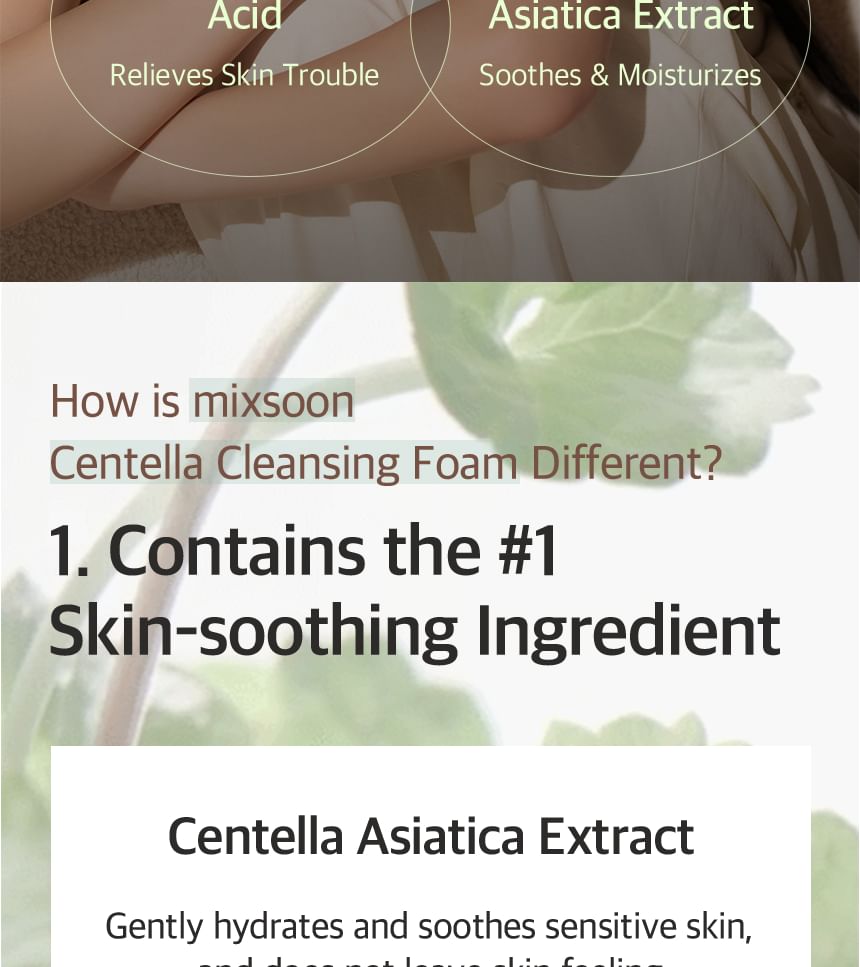 mixsoon - Centella Reinigingsschuim Mini