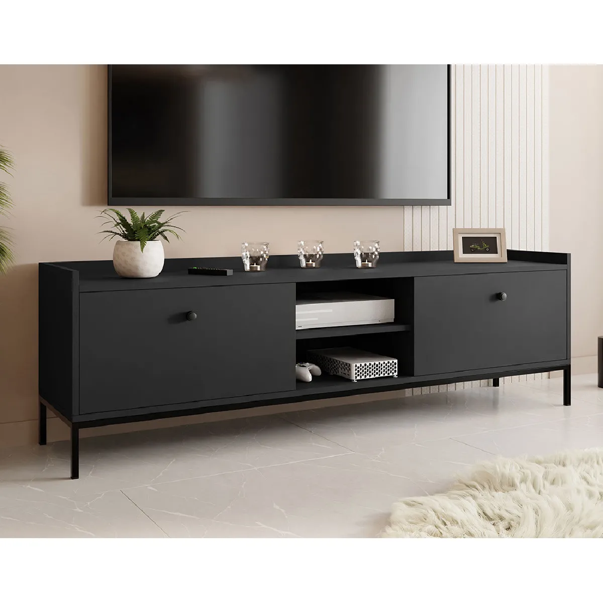 BESTMOBILIER Filipo Meuble TV - 180 cm
