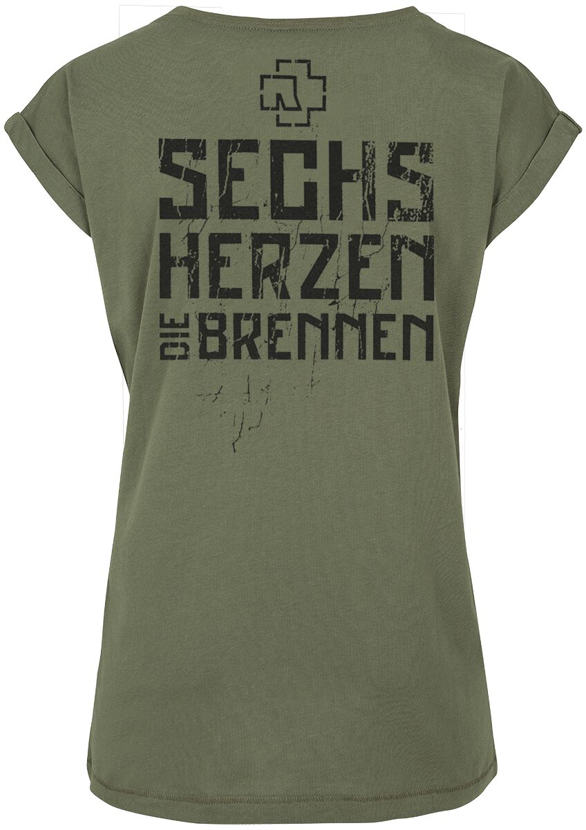 6 Herzen | Rammstein T-Shirt Manches courtes