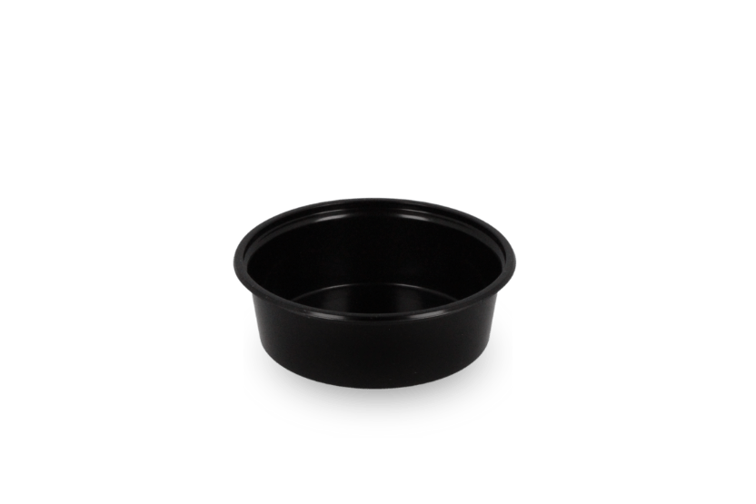 Rond bakje 50cc Ø70mm Zwart