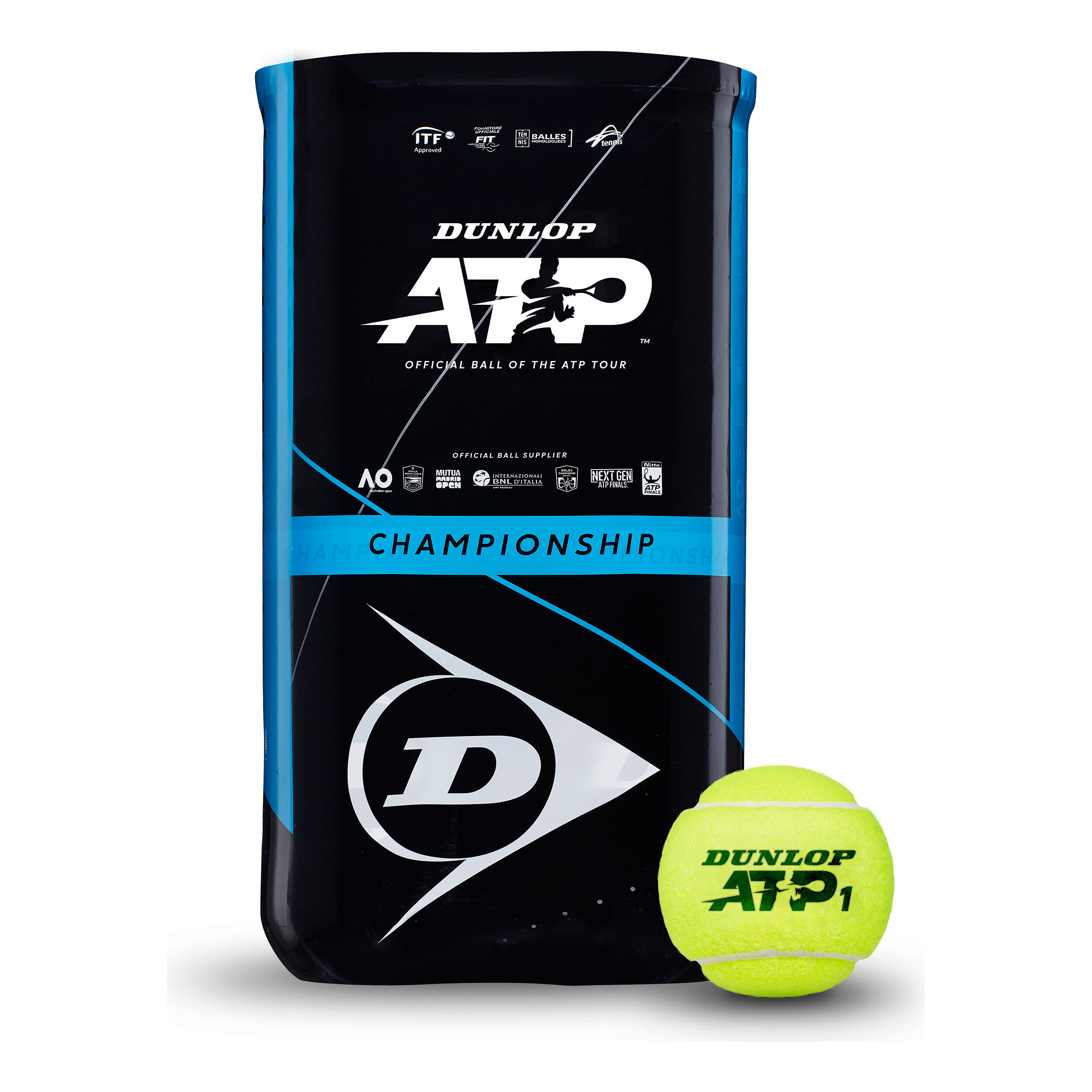 Dunlop ATP Championship Bi Pack 2 Tubes De 4