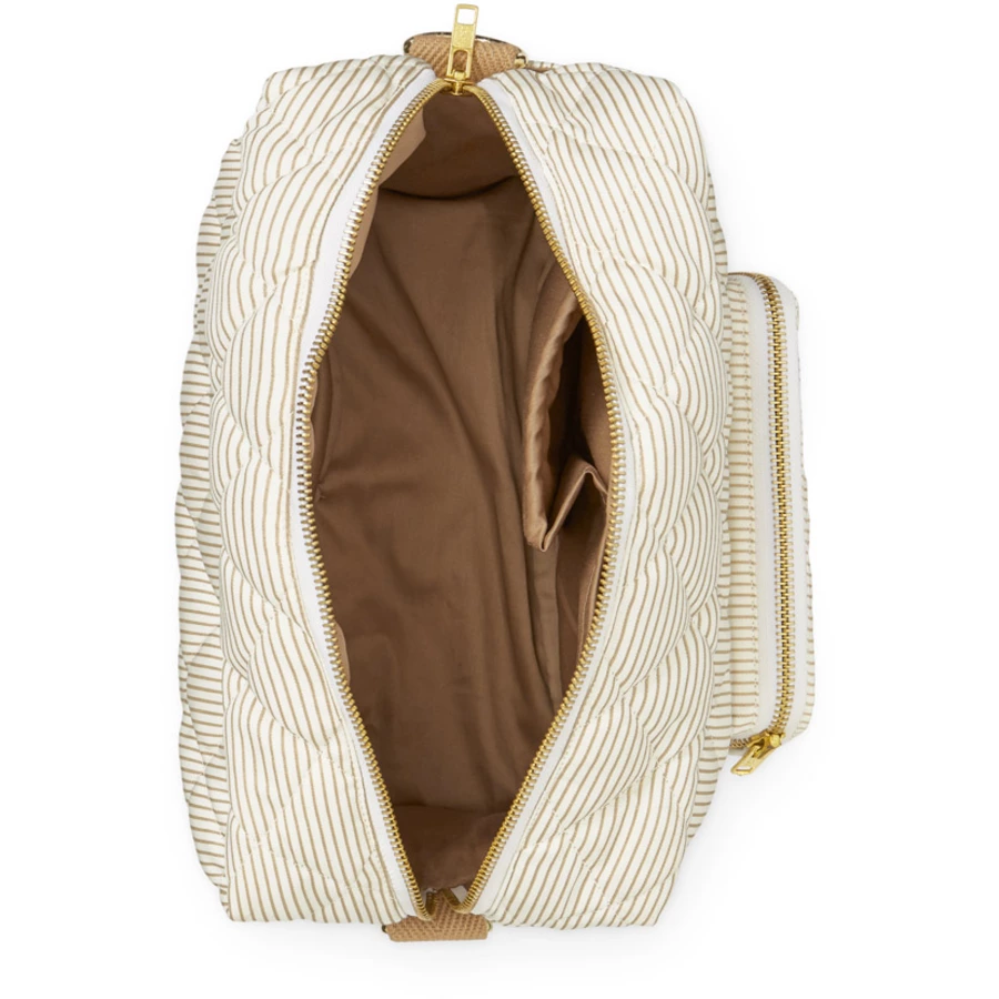 Cam Cam® COPENHAGEN Kleine Wickeltasche Classic Stripes Camel