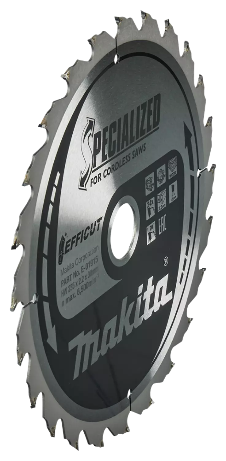 Makita E-01915 Efficut Cirkelzaagblad Hout - 235x30x2,2mm 24T