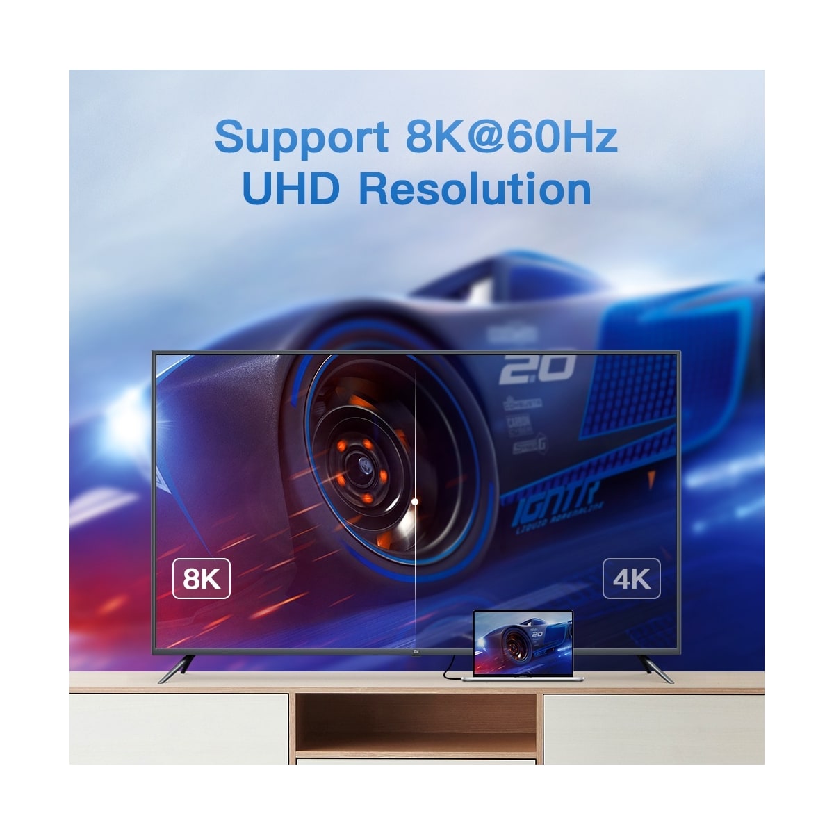 NÖRDIC Vinklet 25 cm USB4 USB-C til C nylonflettet kabel PD3.1 240W 40G 8K60Hz 4K144Hz grå