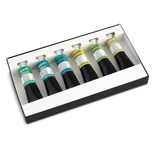 BLOCKX Aquarellfarben-Sets, 6 x 15-ml-Tuben