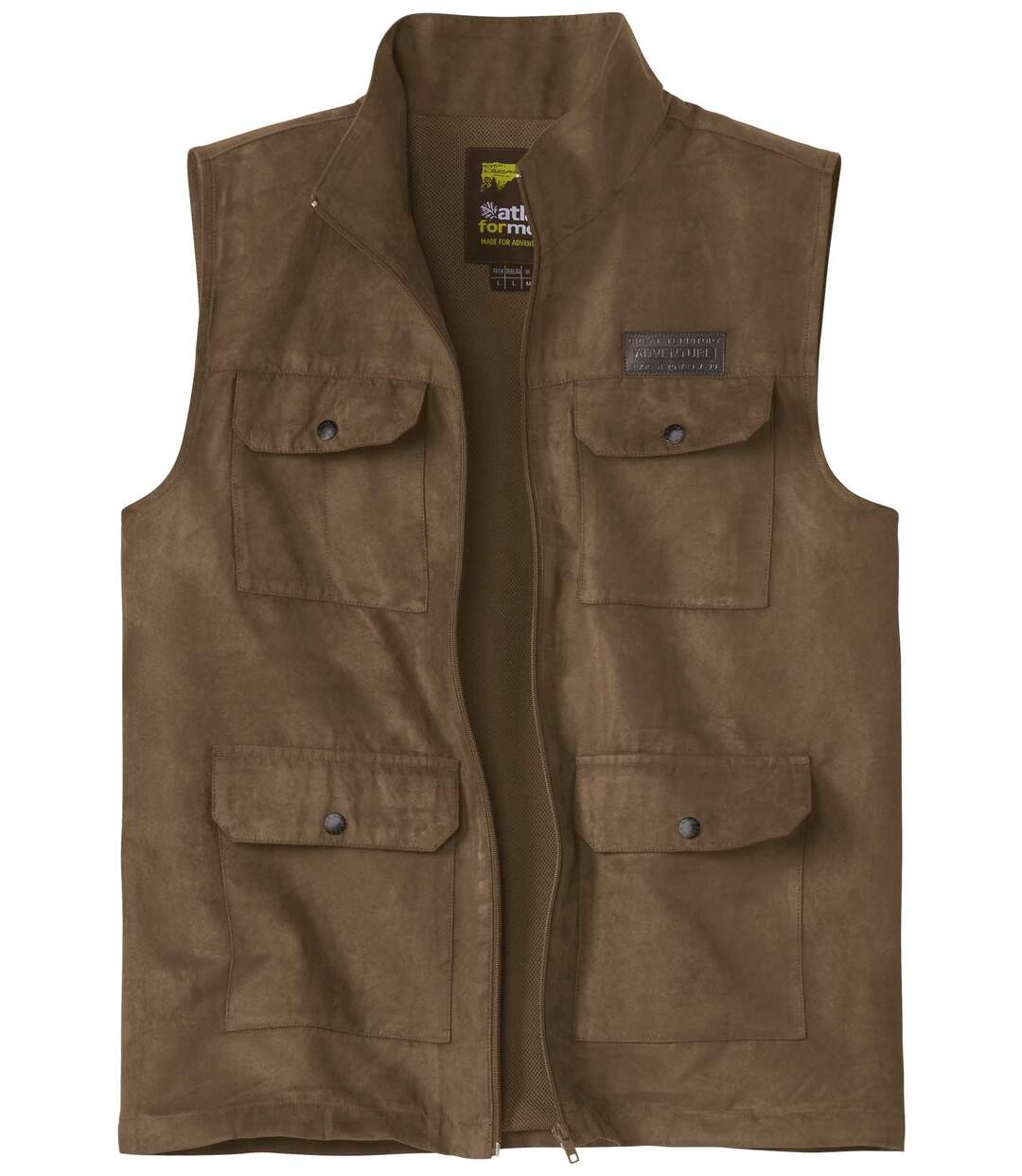 Gilet Sans Manches Suédine doublure Filet Aventure