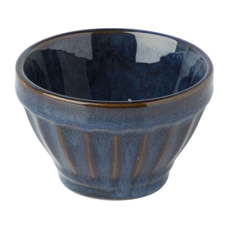 Schaal facet - donkerblauw - ⌀9x5.7 cm