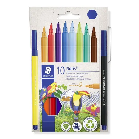 STAEDTLER® Noris® 326 Fasermaler 1 mm, 10er Set