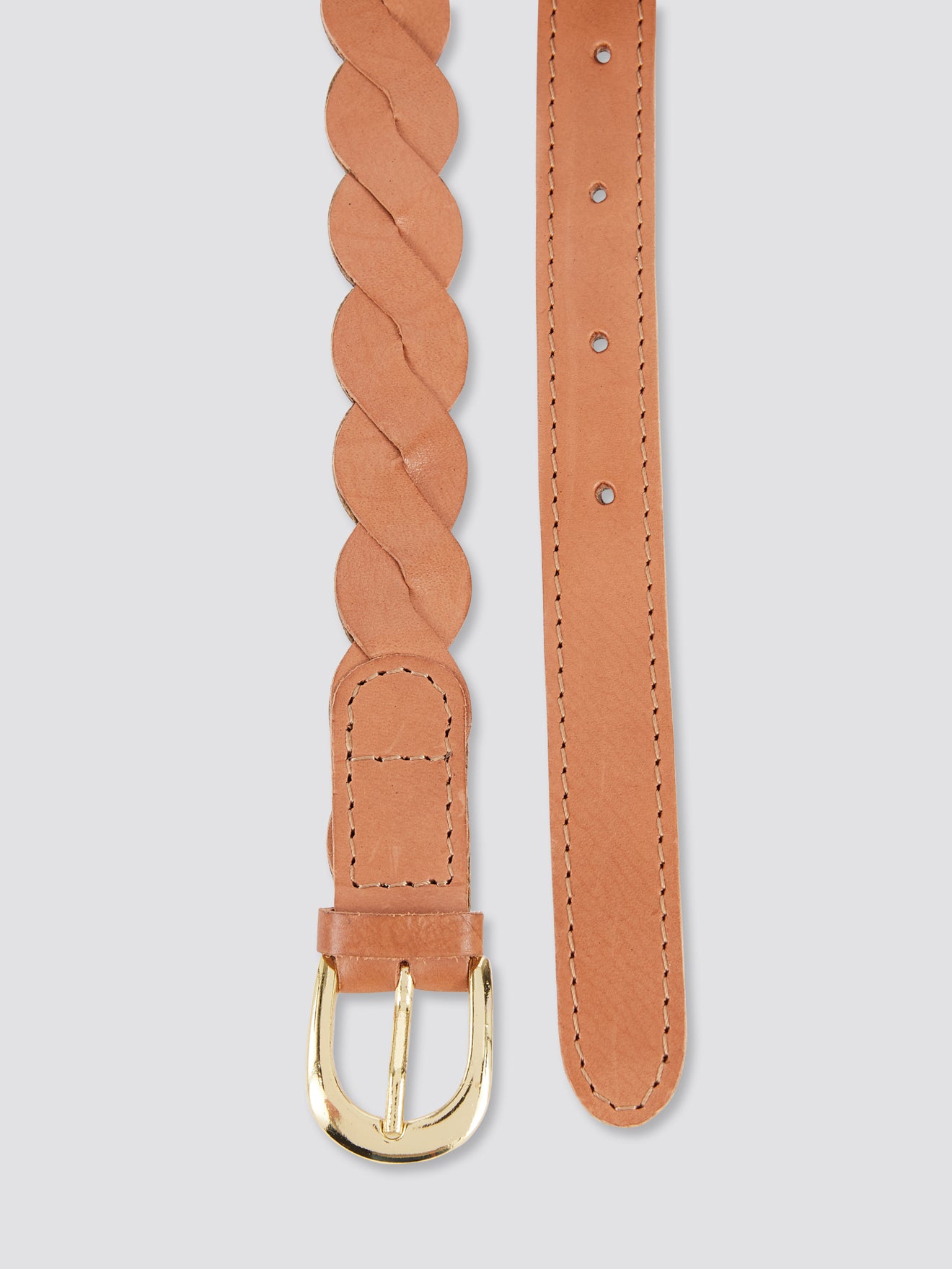 Ceinture tressée Fille en cuir