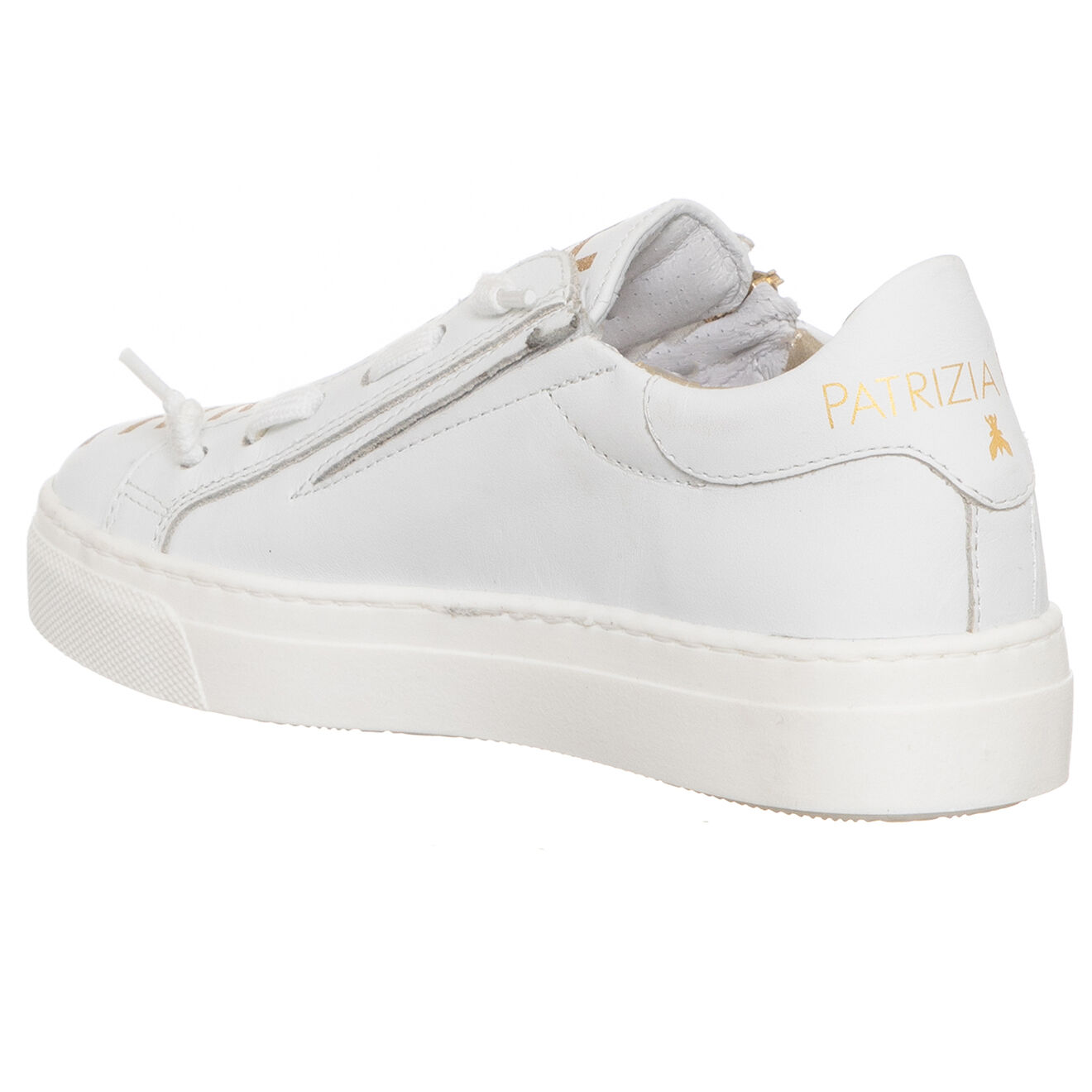 Patrizia Pepe Sneakers en Cuir Cynthia blanches