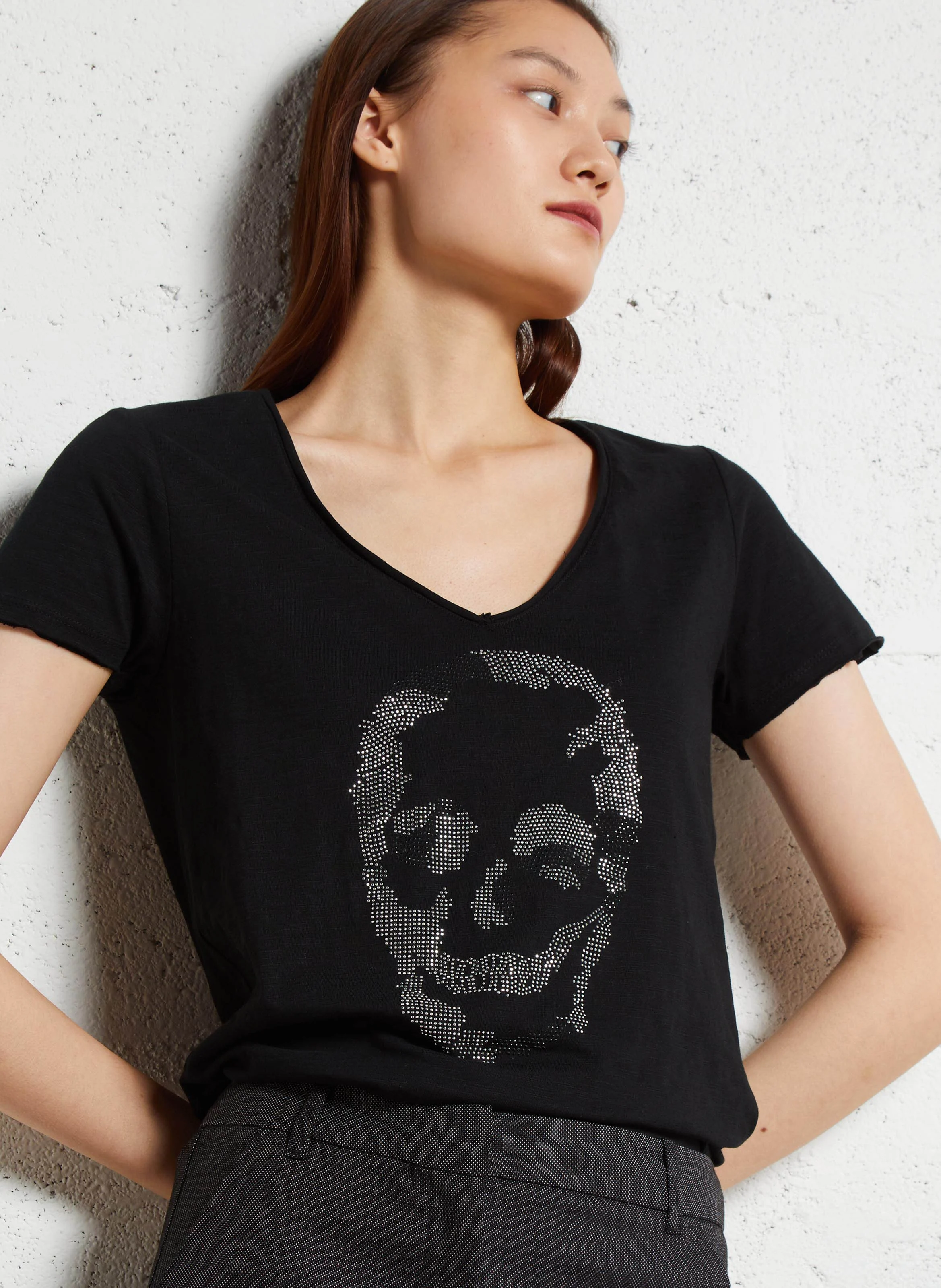 Tee-shirt tête de mort | Noir