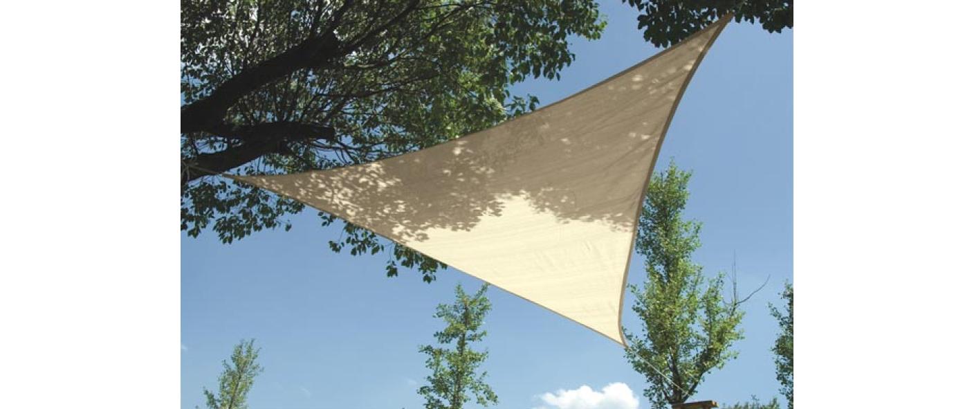 Sonnensegel 500 cm, DreieckDreieck 5 x 5 x 5 m, champagne
