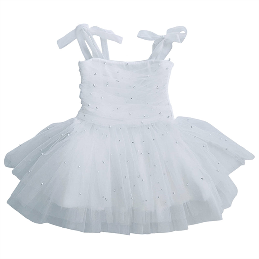 Pearl Tulle Ballerina Kjole White