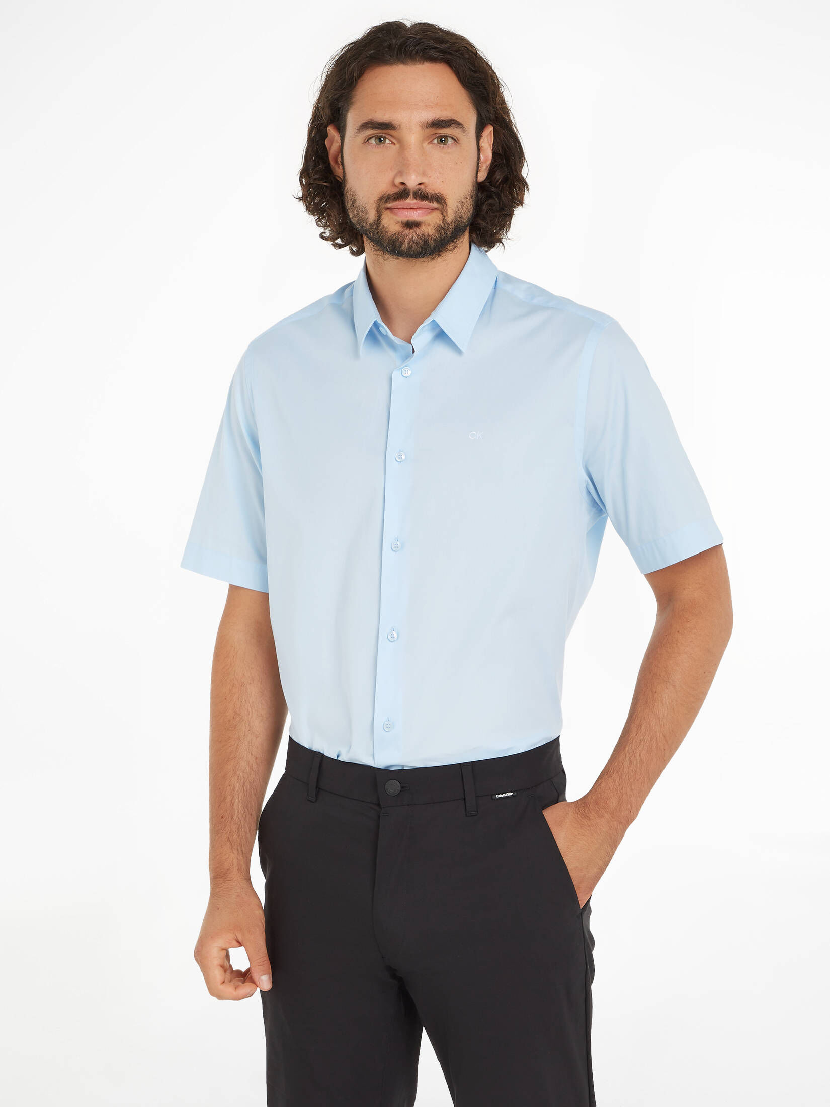 CALVIN KLEIN| Herren Freizeithemd Kurzarm Regular Fit