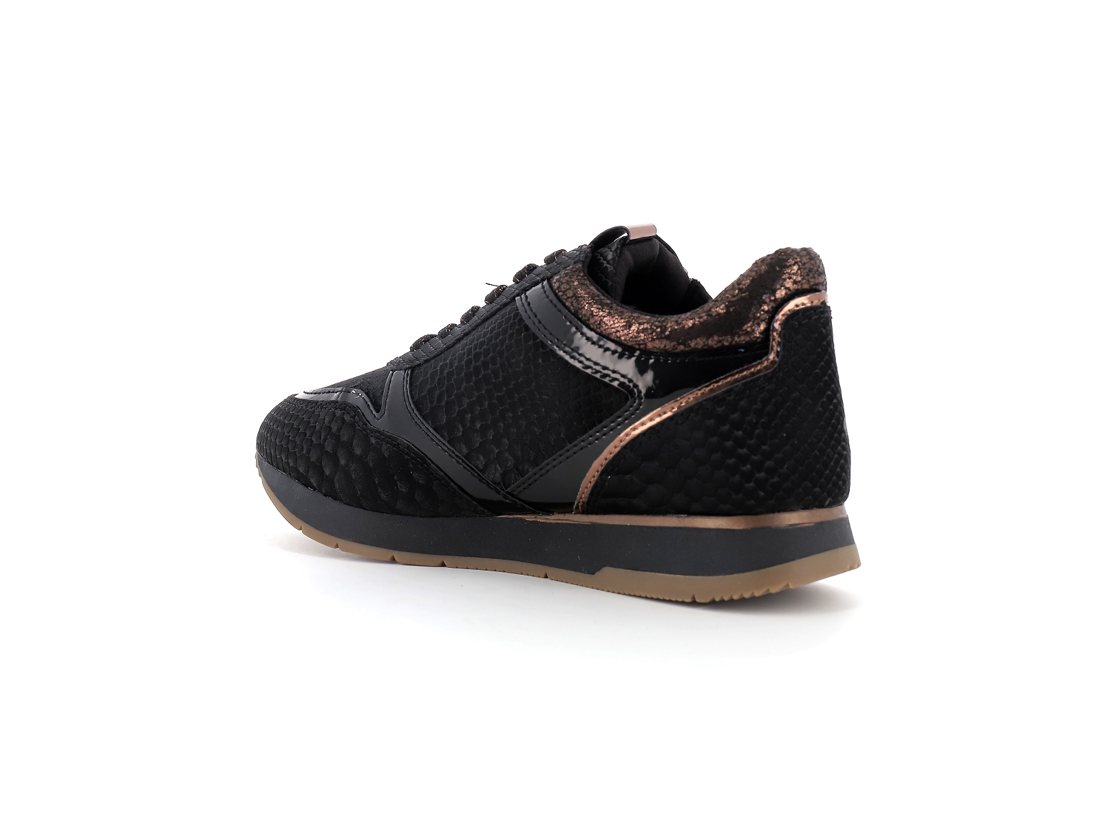Tamaris-23603 Matières combinées Noir Bronze