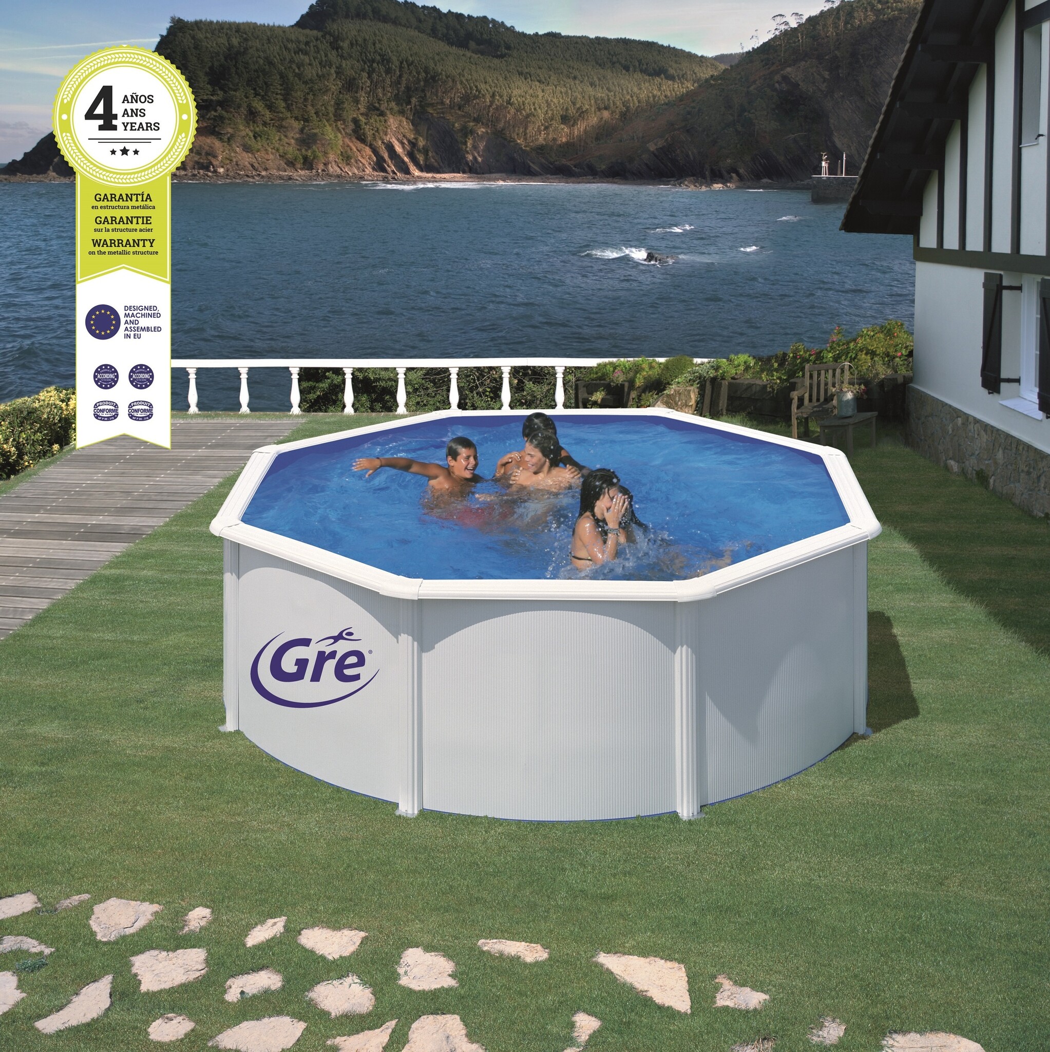 Gre Zwembad Fidji Set Rond 350