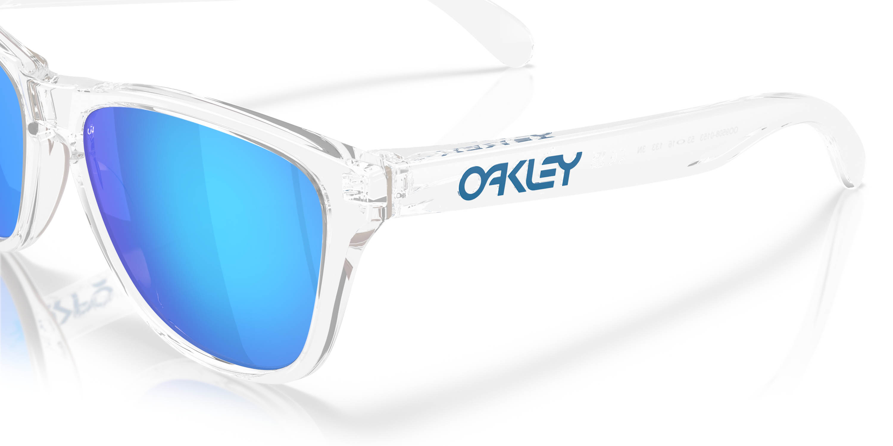 Frogskins S 0153/Polished Clear w/Prizm Sapphire