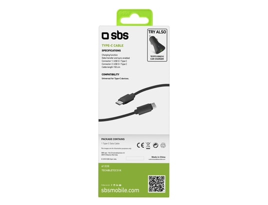 SBS - Câble USB Type C 3.1 vers Tpe C