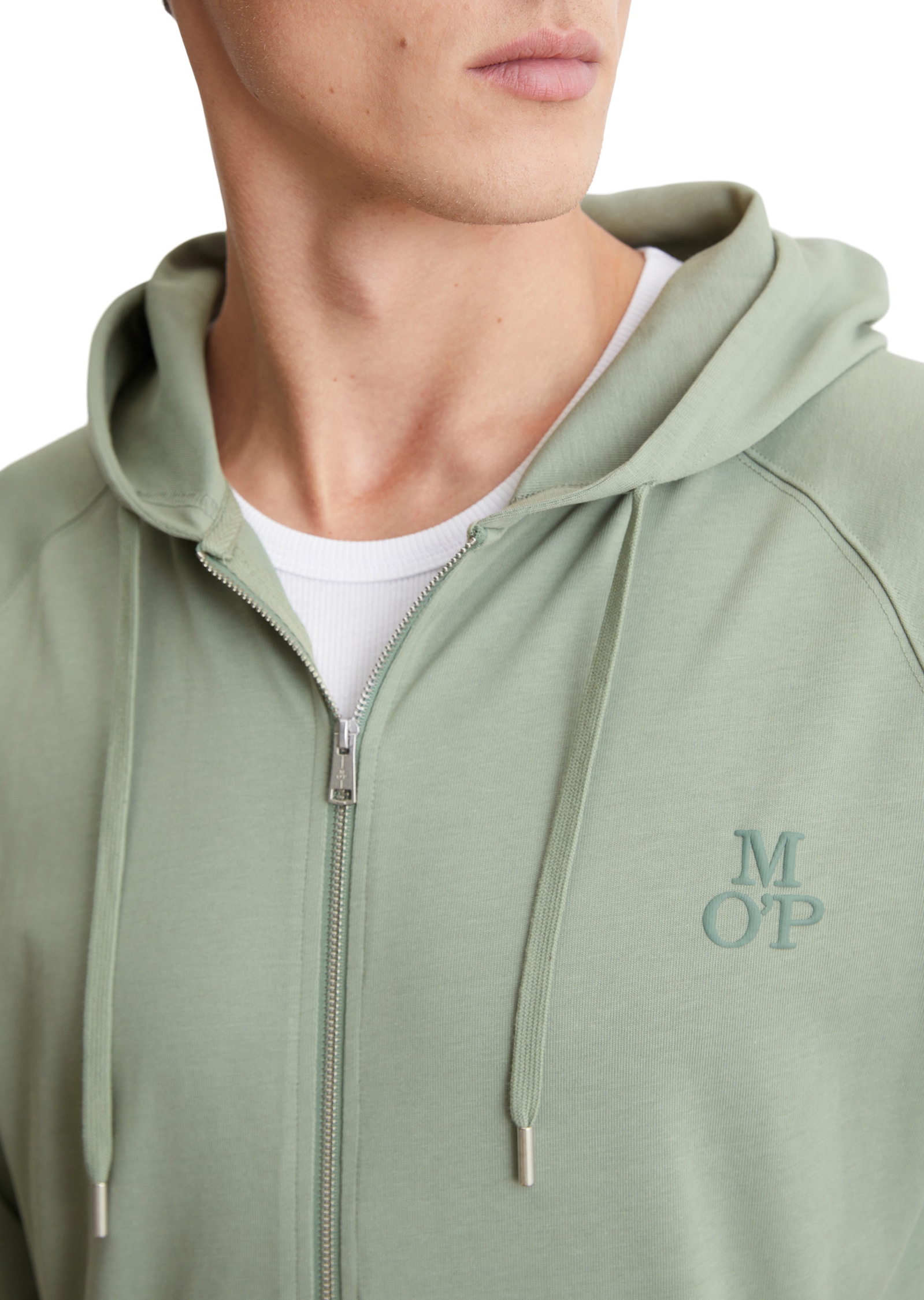 Marc O'Polo Sweatjacke , mit grosszügiger Kapuze inklusive Tunnelzug