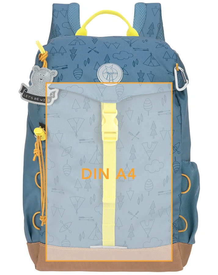 Kinderrucksack ADVENTURE BIG (25x38x13) in blau
