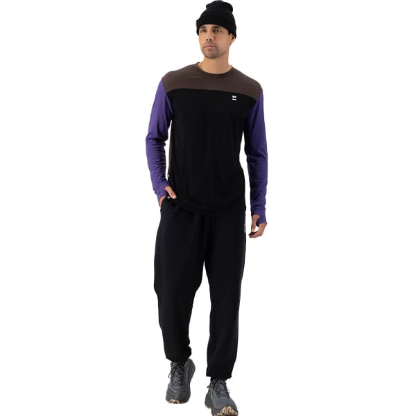 T-shirt thermique MONS ROYALE YOTEI LS VIOLET/CEDAR/BLACK