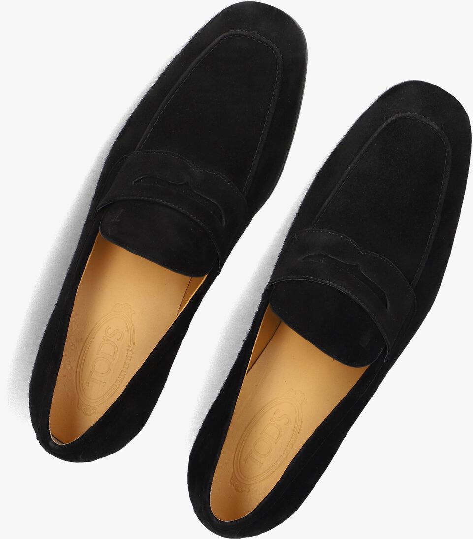 zwarte tod's loafers mocassino gomma 35l