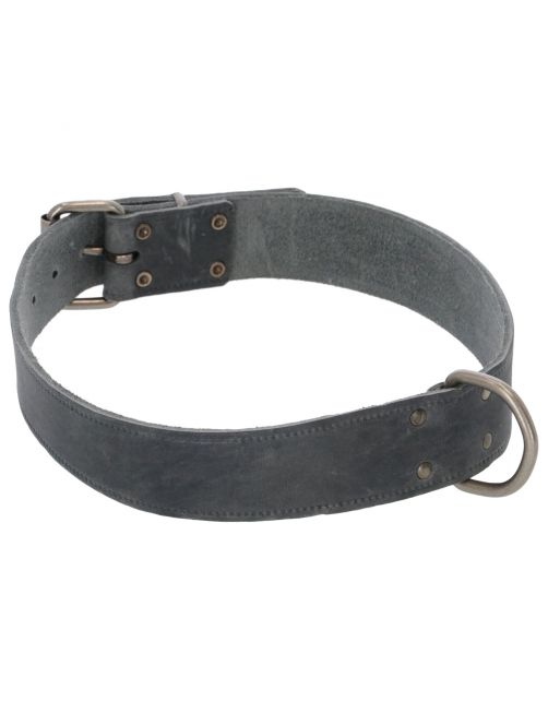 Adori Halsband Vetleder Met Print Grijs - Hondenhalsband
