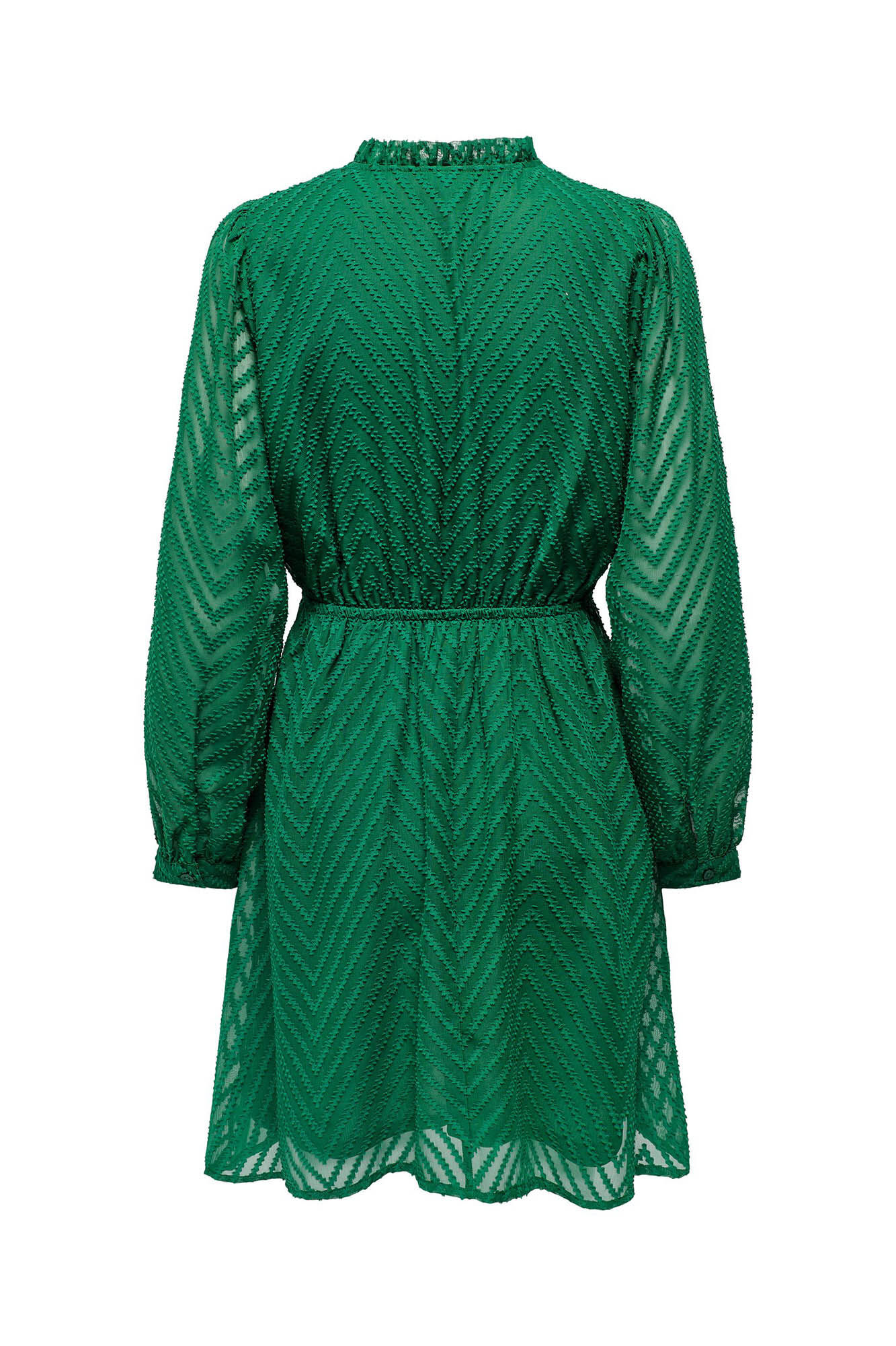 Vestido curto com mangas compridas