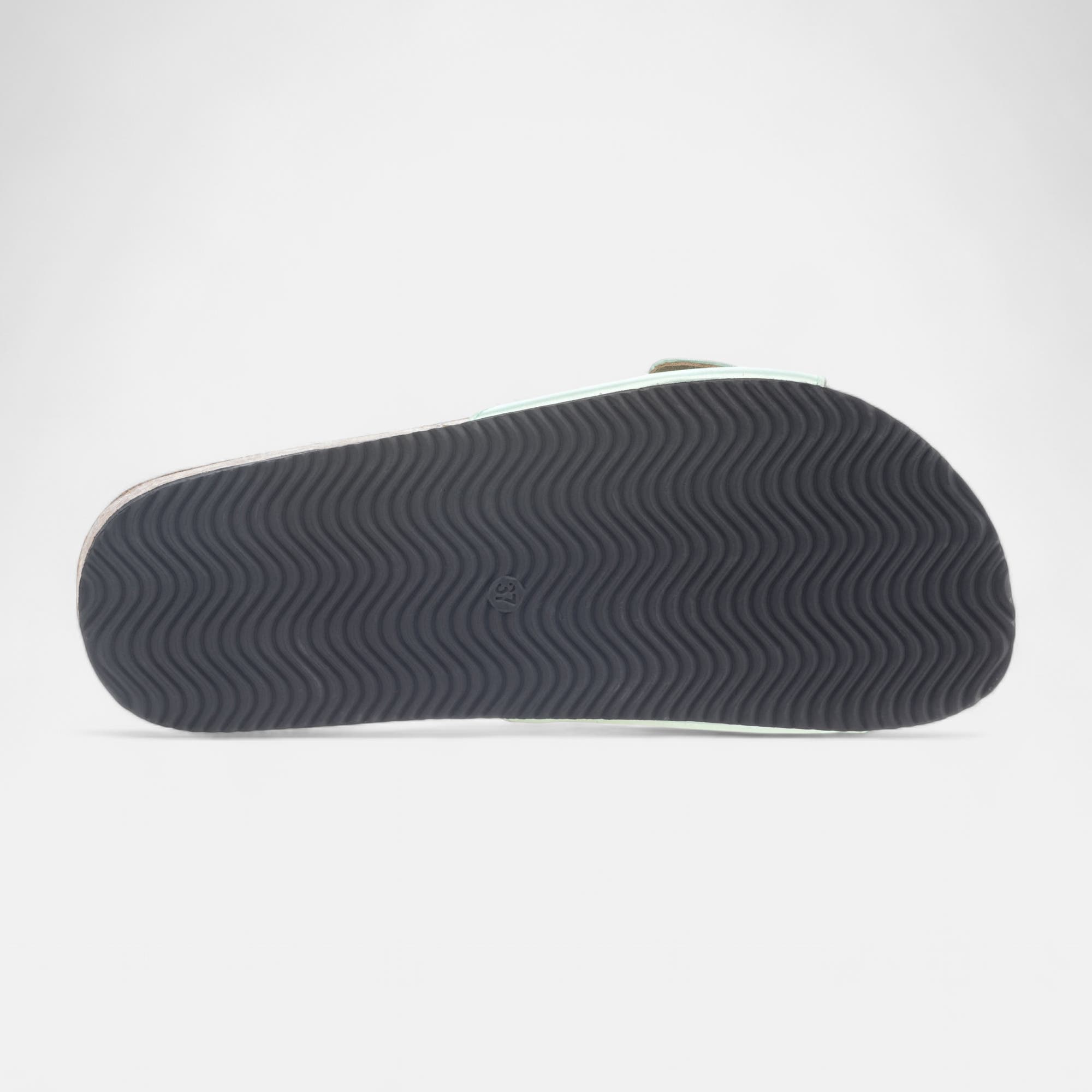 Mules semelle liège Femme vert clair