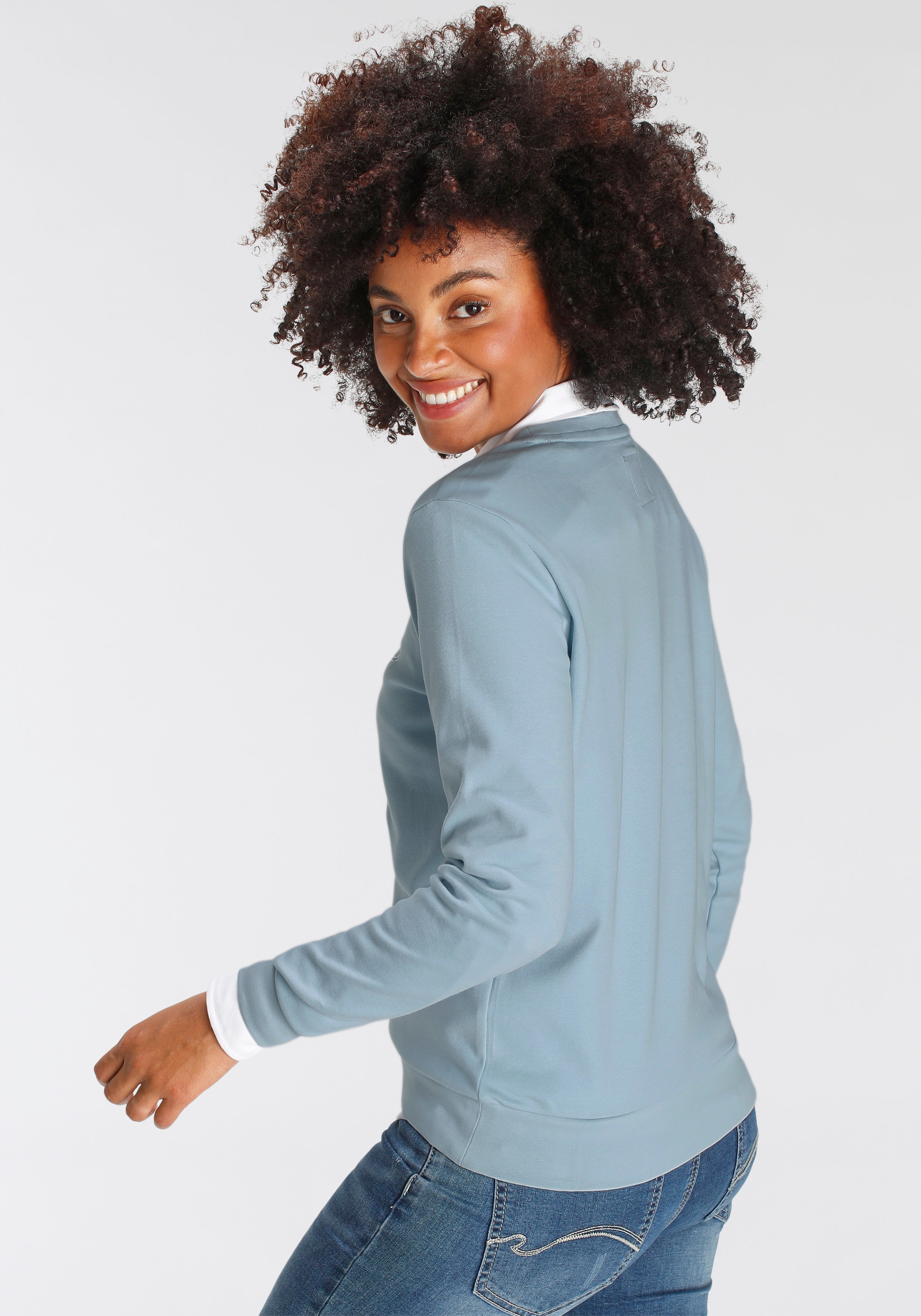 KangaROOS Sweatshirt , Langarm,  figurumspielende Passform