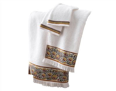 Linge de toilette liteau arabesque - 450 g/m²