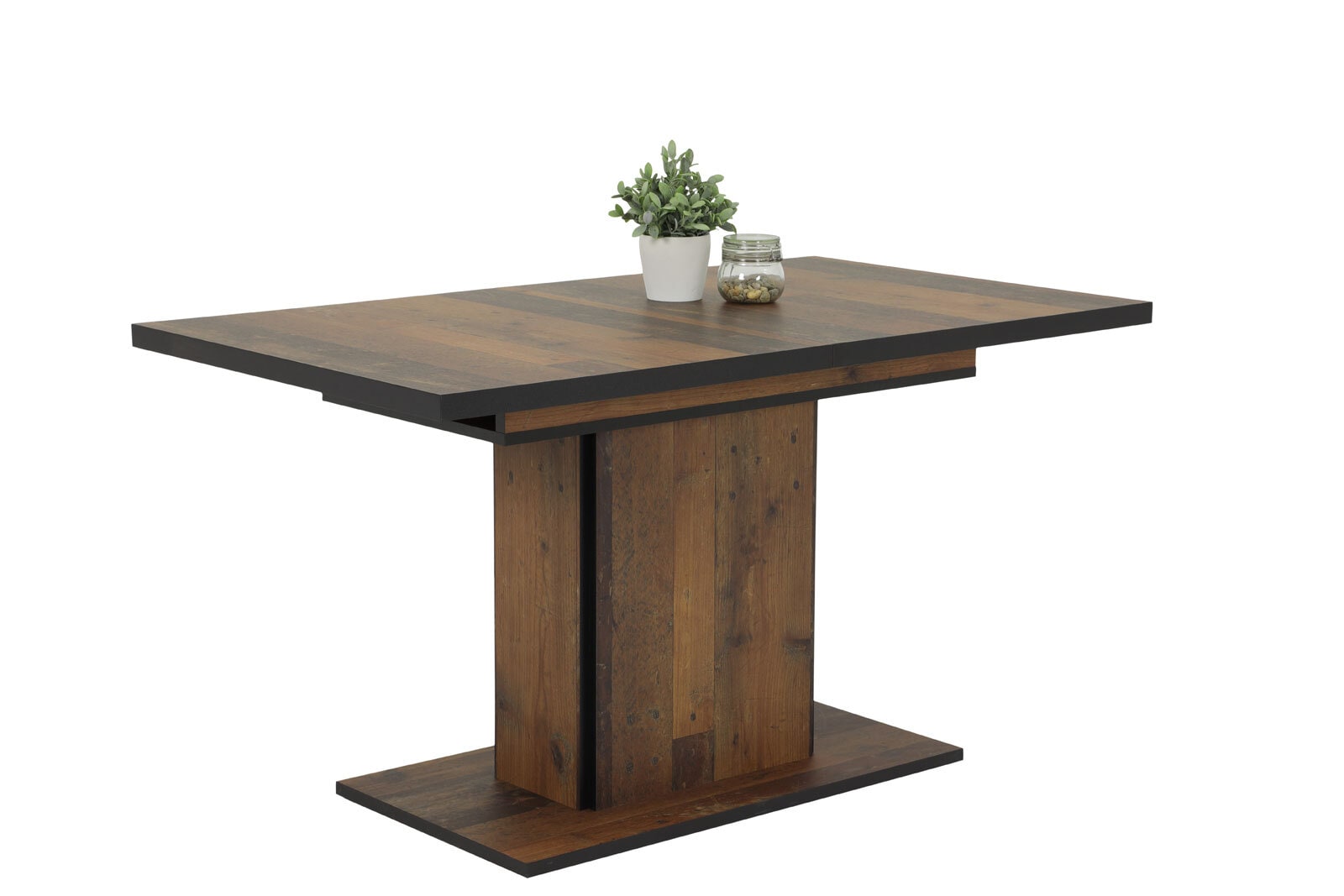 Esstisch ARIANA 120-160 x 80 cm braun