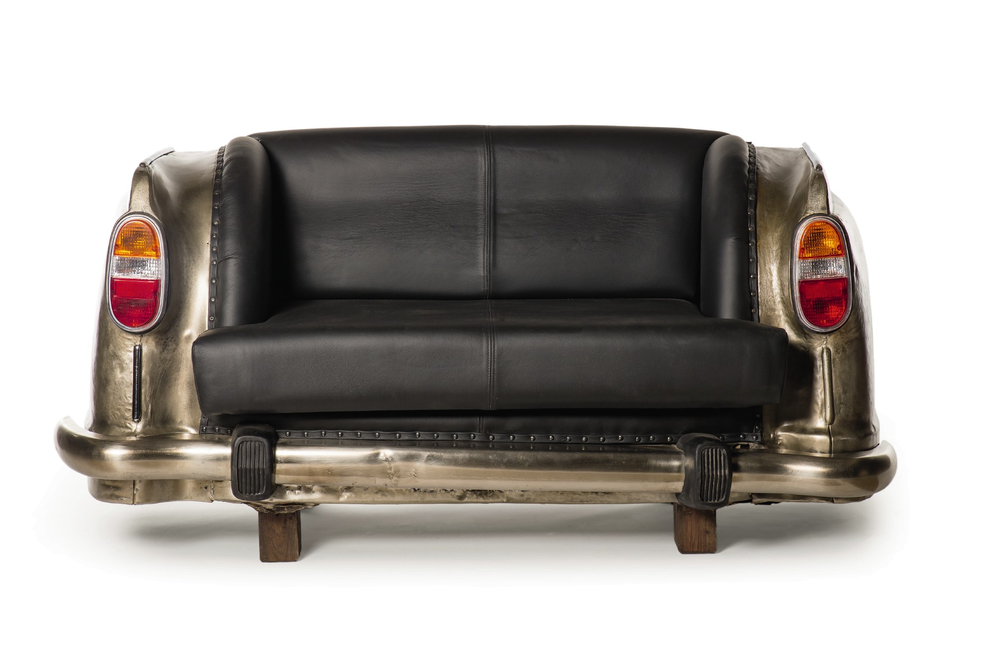 Sofa 'Ambassador Classic', Heck, 2-Sitzer, silber, L 70 cm, B 163 cm, H 78 cm von fischer's lagerhaus
