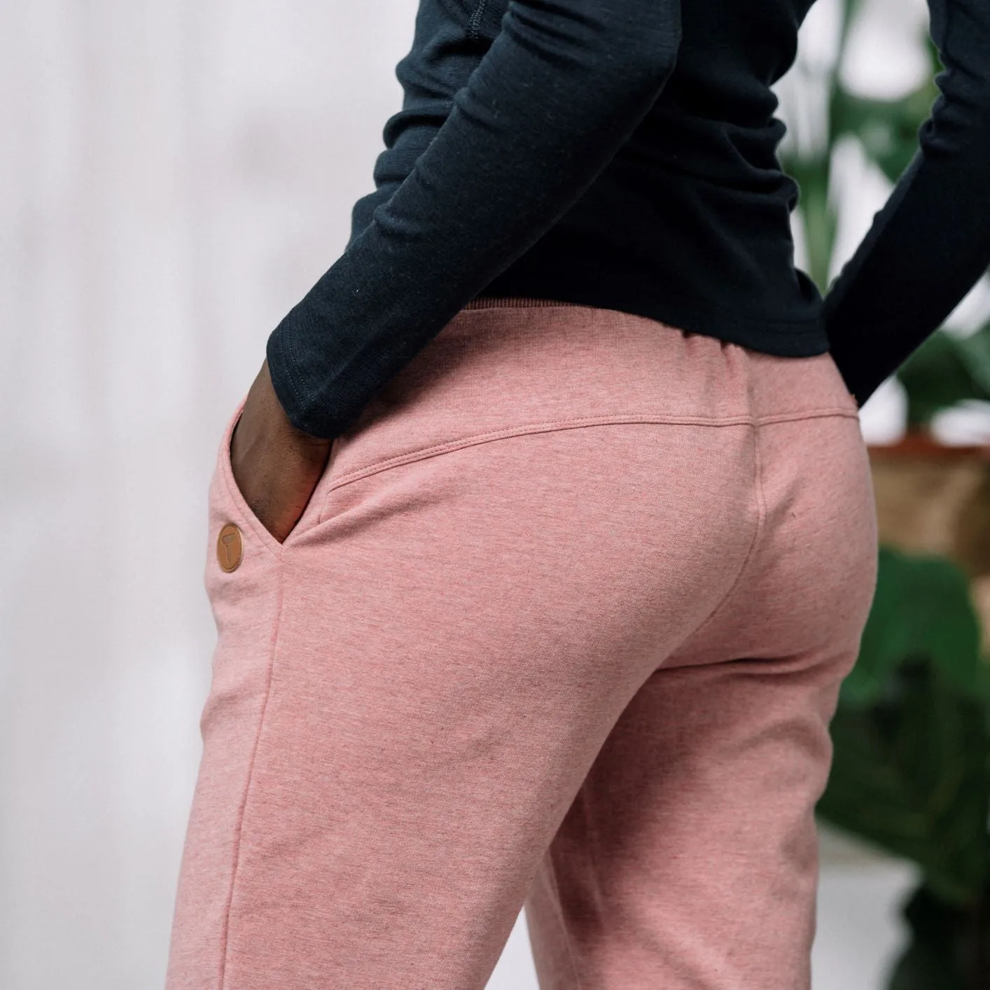 Tufte Wear Womens Lunde Sweatpants Heather Rose Melange