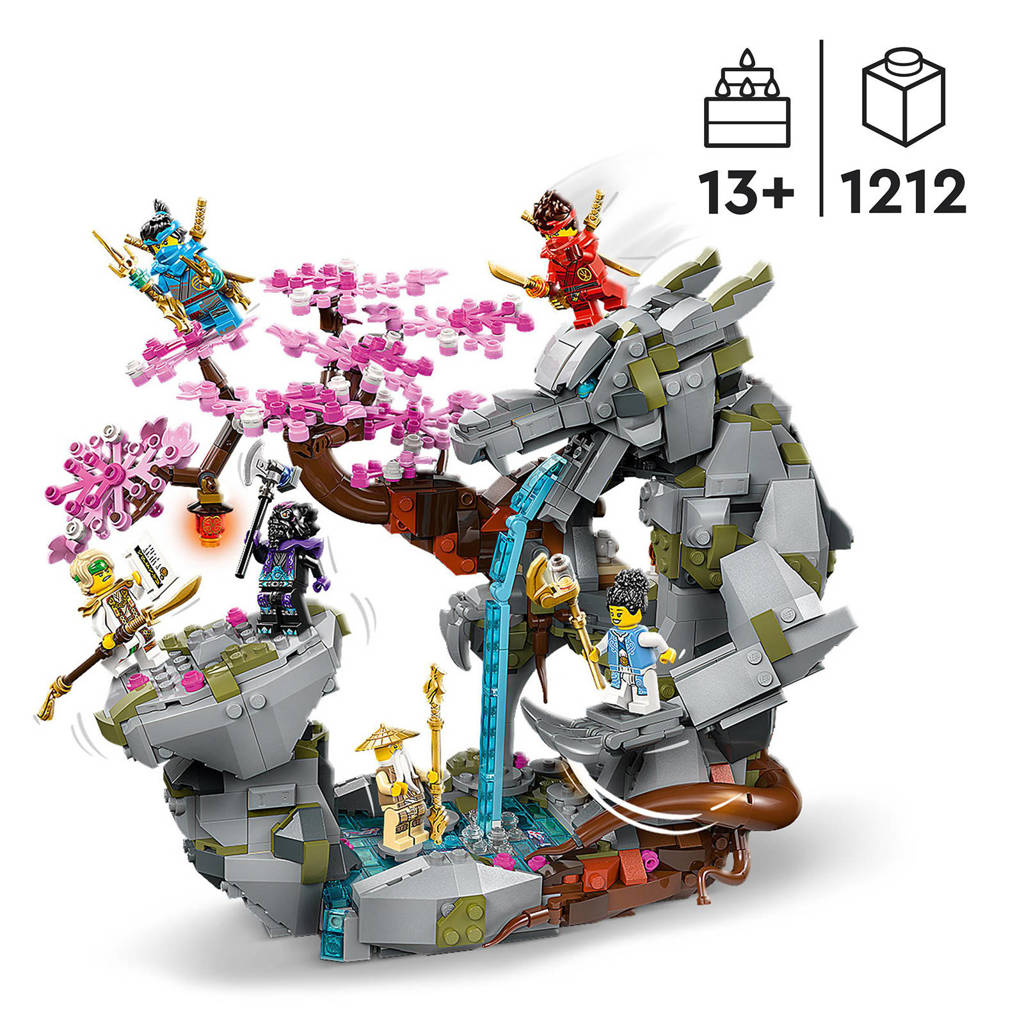 Lego bouwen voor gevorderdenAltaar van de Stenen Draak Speelgoed Set van de Dragons Rising Tv-Serie 71819